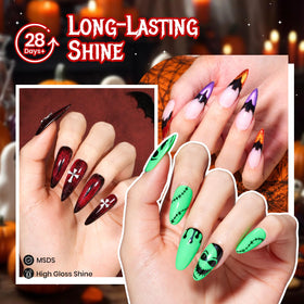 beetles Gel Polish application process with UV lamp