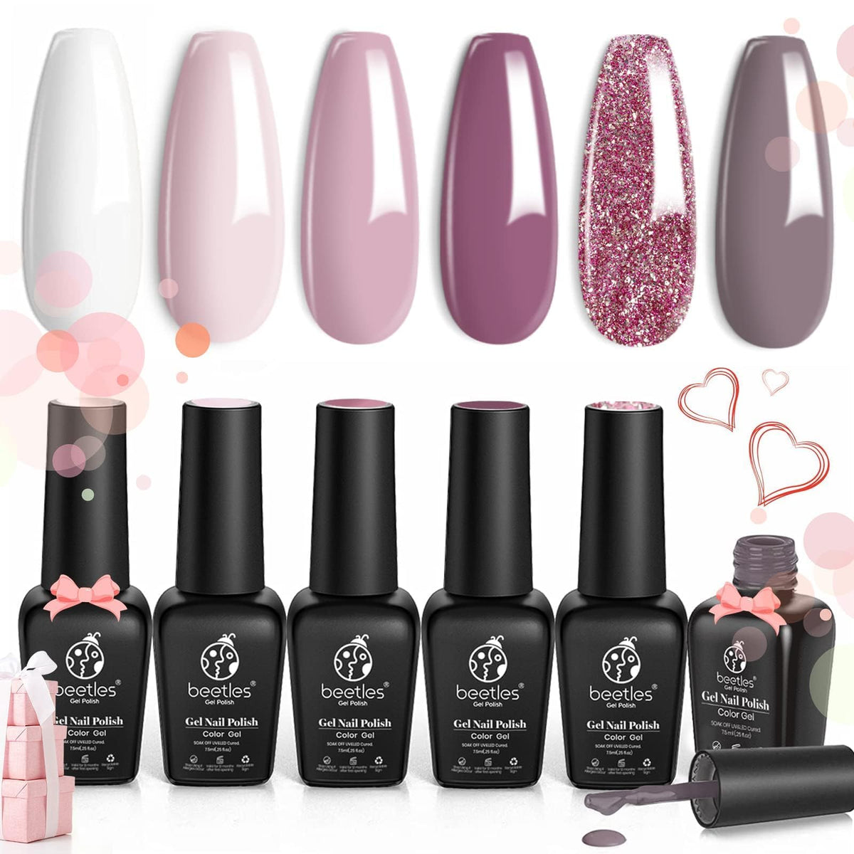 beetles Gel Polish application tools alongside the set