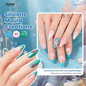 beetles Gel Polish application tools including brushes and molds