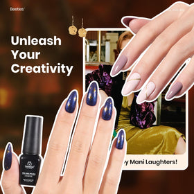 beetles Gel Polish application with UV lamp