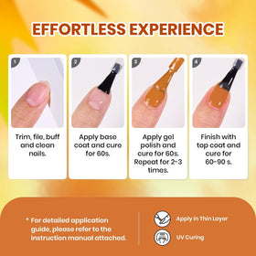 beetles Gel Polish application with UV lamp curing process