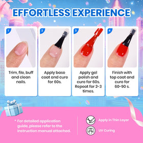 beetles Gel Polish application with UV LED lamp