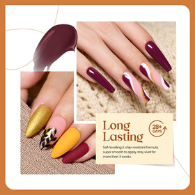 Beetles gel polish applied on nails with glossy finish