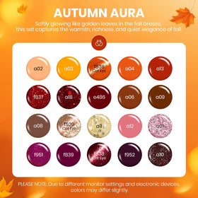 beetles Gel Polish Autumn Aura Set displaying warm earthy shades