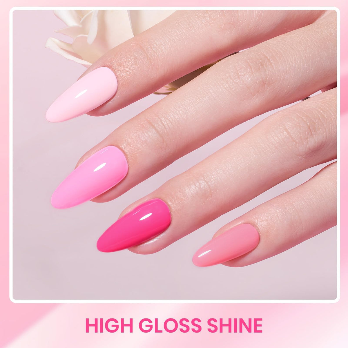 beetles Gel Polish baby pink shade bottle