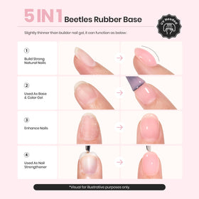 beetles Gel Polish baby pink shade bottle