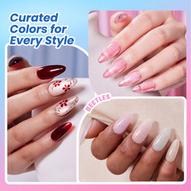 beetles Gel Polish base and top coat bottles