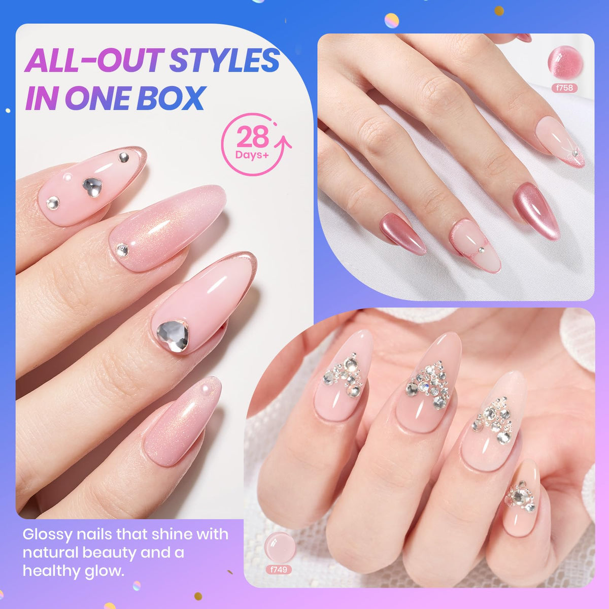 beetles Gel Polish base and top coat included in the set