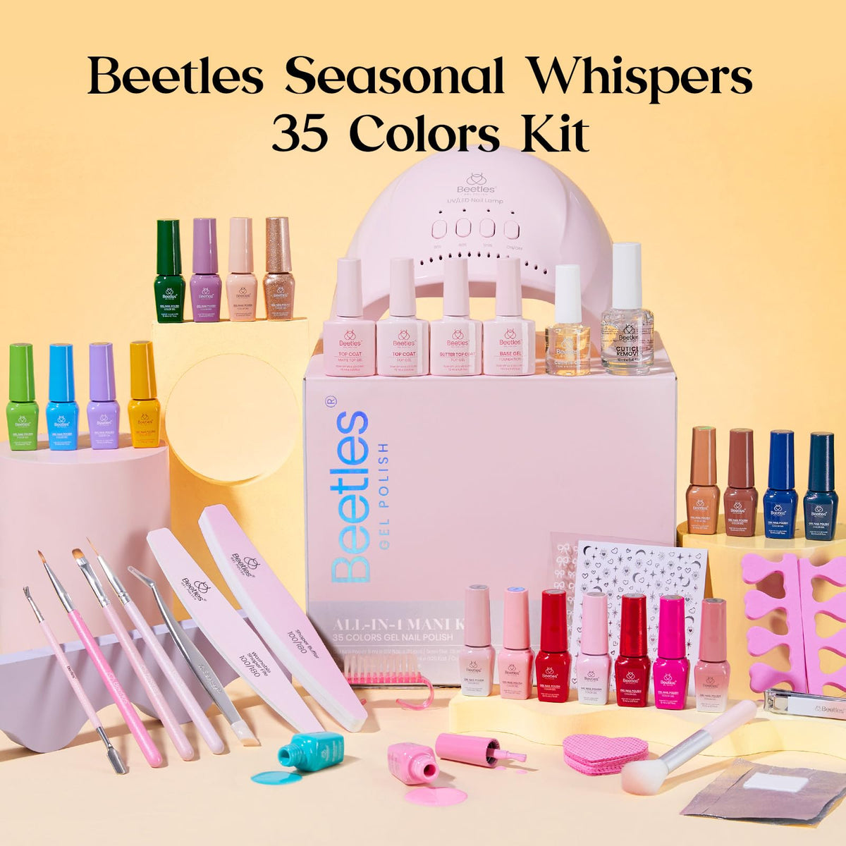 beetles Gel Polish base coat and no wipe top coat