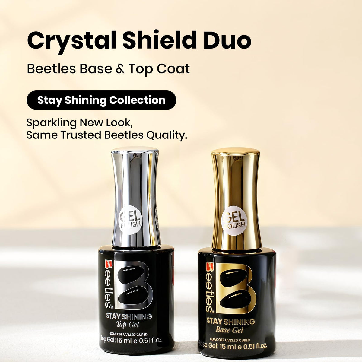 beetles Gel Polish Base Coat application on nails