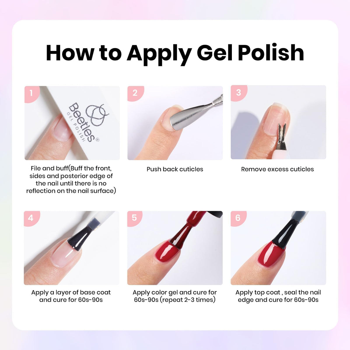 beetles gel polish base coat bottle