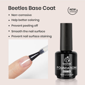 beetles Gel Polish base coat brush detail