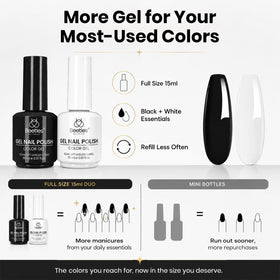 beetles Gel Polish Black bottle close-up