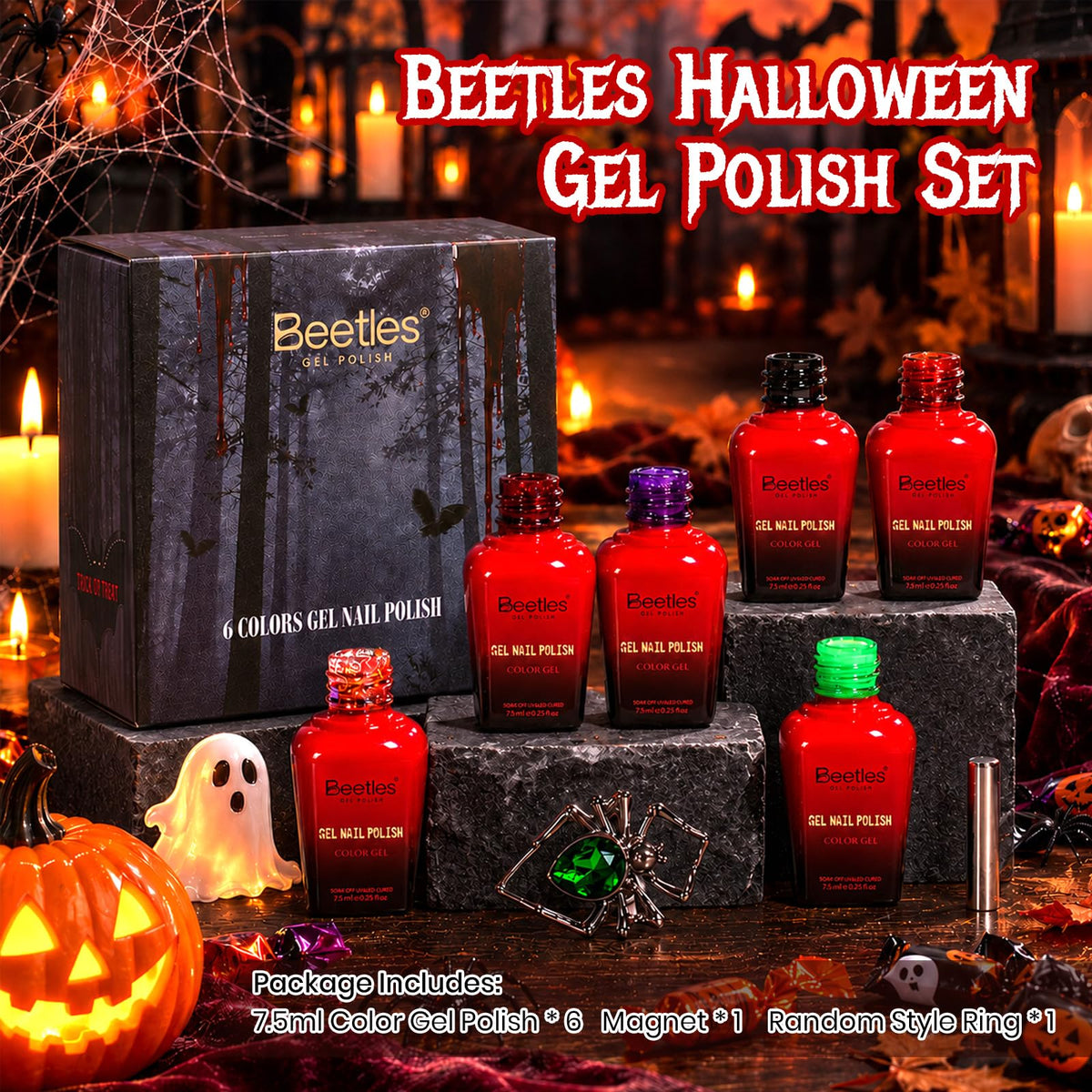beetles Gel Polish black gel nail polish bottle