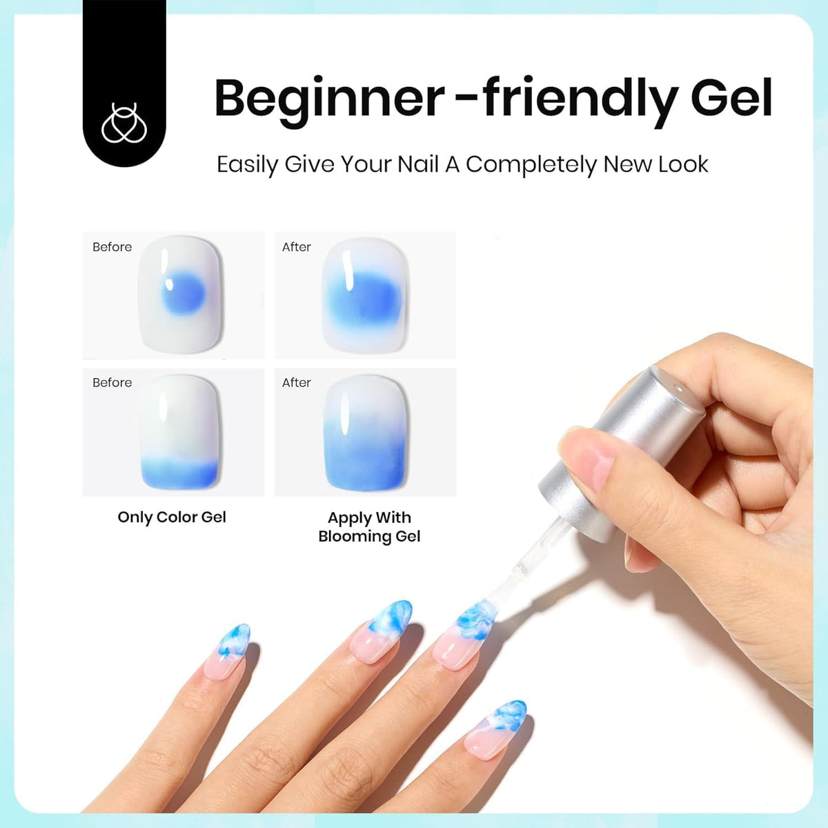beetles Gel Polish Blooming Gel Nail Polish with floral nail art design