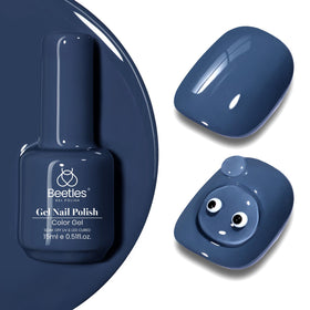 beetles Gel Polish Blue Gel Nail Polish 15ML front view