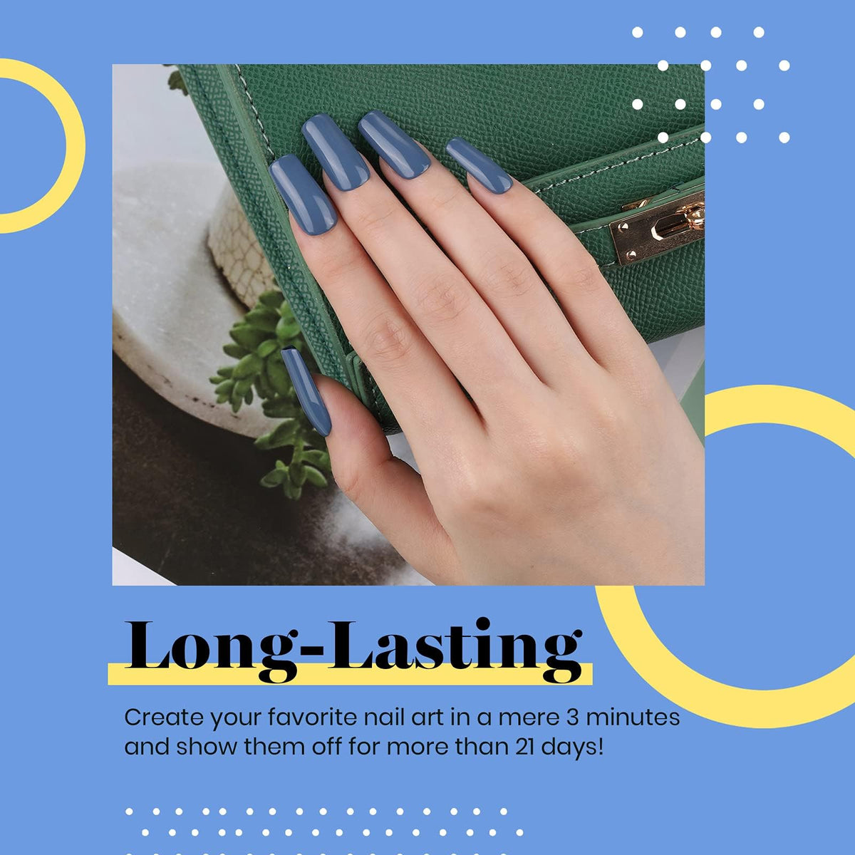 beetles Gel Polish Blue Gel Nail Polish 15ML side view