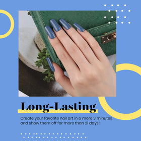 beetles Gel Polish Blue Gel Nail Polish 15ML side view