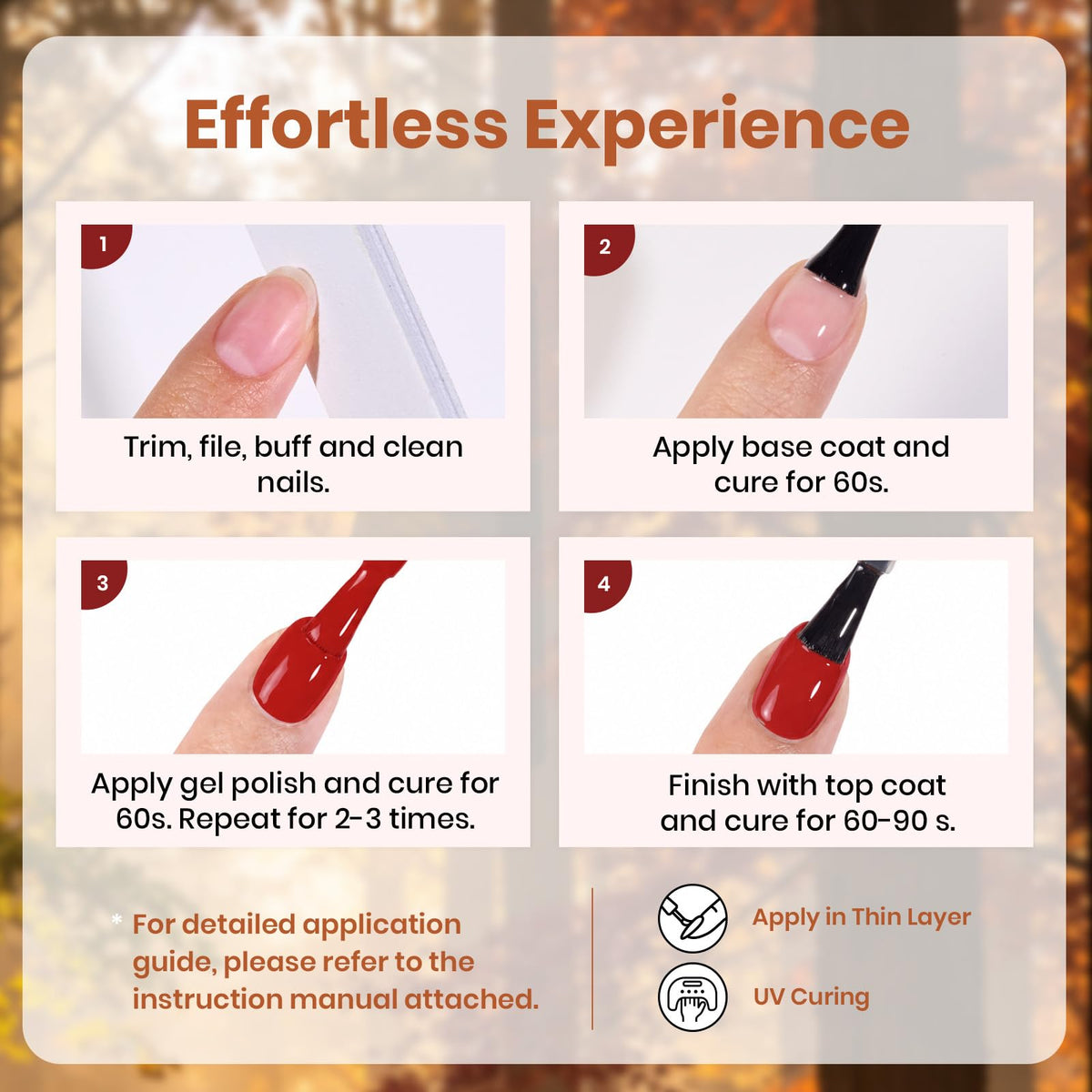 beetles Gel Polish bottle in dark orange shade from Fall Collection