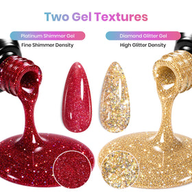 beetles gel polish bottles arranged in a vibrant display