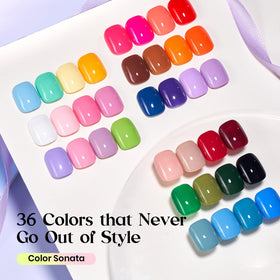 beetles Gel Polish bottles in assorted pastel colours