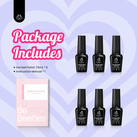 beetles Gel Polish bottles with labels visible