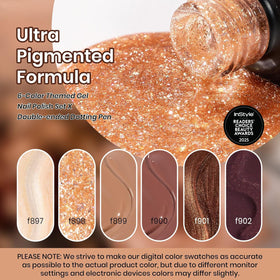 beetles Gel Polish Brownie Bliss light brown gel polish bottle