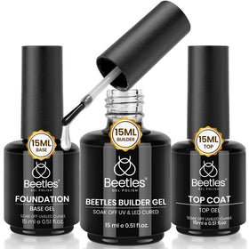 beetles Gel Polish Builder Nail Gel Set 15ml three bottles front view