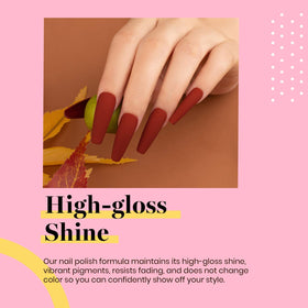 beetles Gel Polish Burgundy Gel Nail Polish packaging