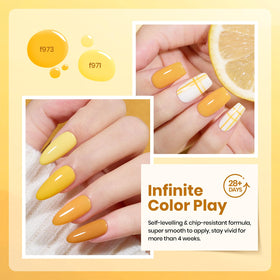 beetles Gel Polish butter yellow shade in bottle