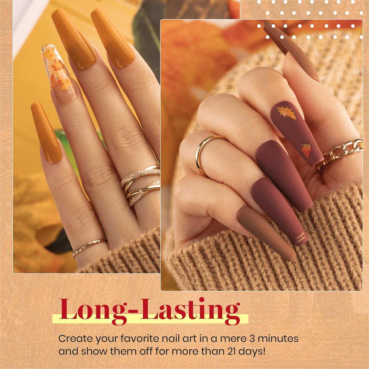 beetles Gel Polish Caramel Swirl Set close-up of shades 307-312