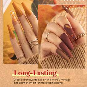 beetles Gel Polish Caramel Swirl Set close-up of shades 307-312