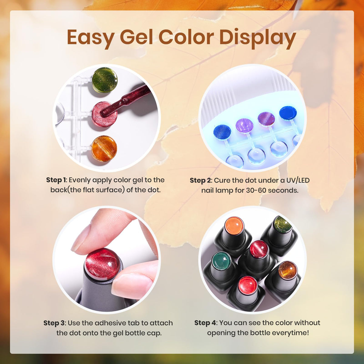 beetles Gel Polish Cat Eye Gel Nail Polish colour palette