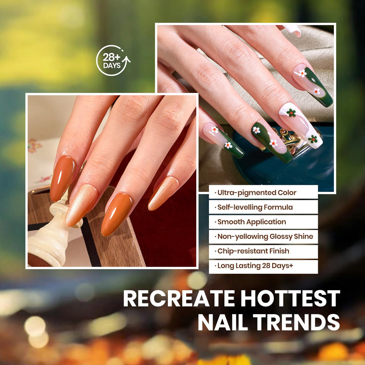 beetles Gel Polish Cat Eye Gel Nail Polish in orange shade