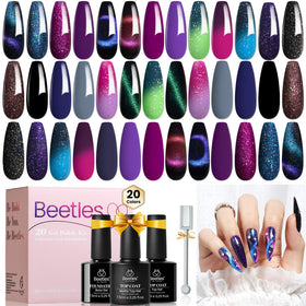 beetles Gel Polish Cat Eye Gel Polish Set 24Pcs with various colours