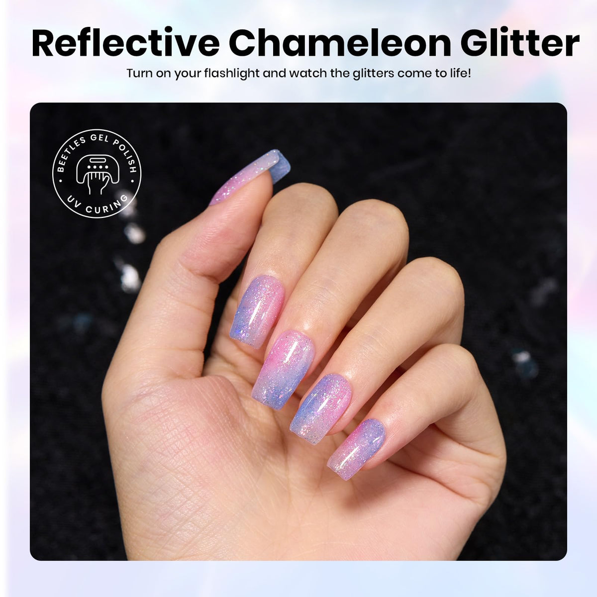 beetles Gel Polish Chameleon Gel Set showing all six colours