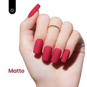 beetles Gel Polish Cherry Mocha 15ML applied on nails