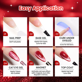 beetles Gel Polish cherry red shade close-up