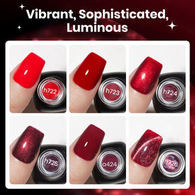 beetles Gel Polish classic deep red gel polish bottle