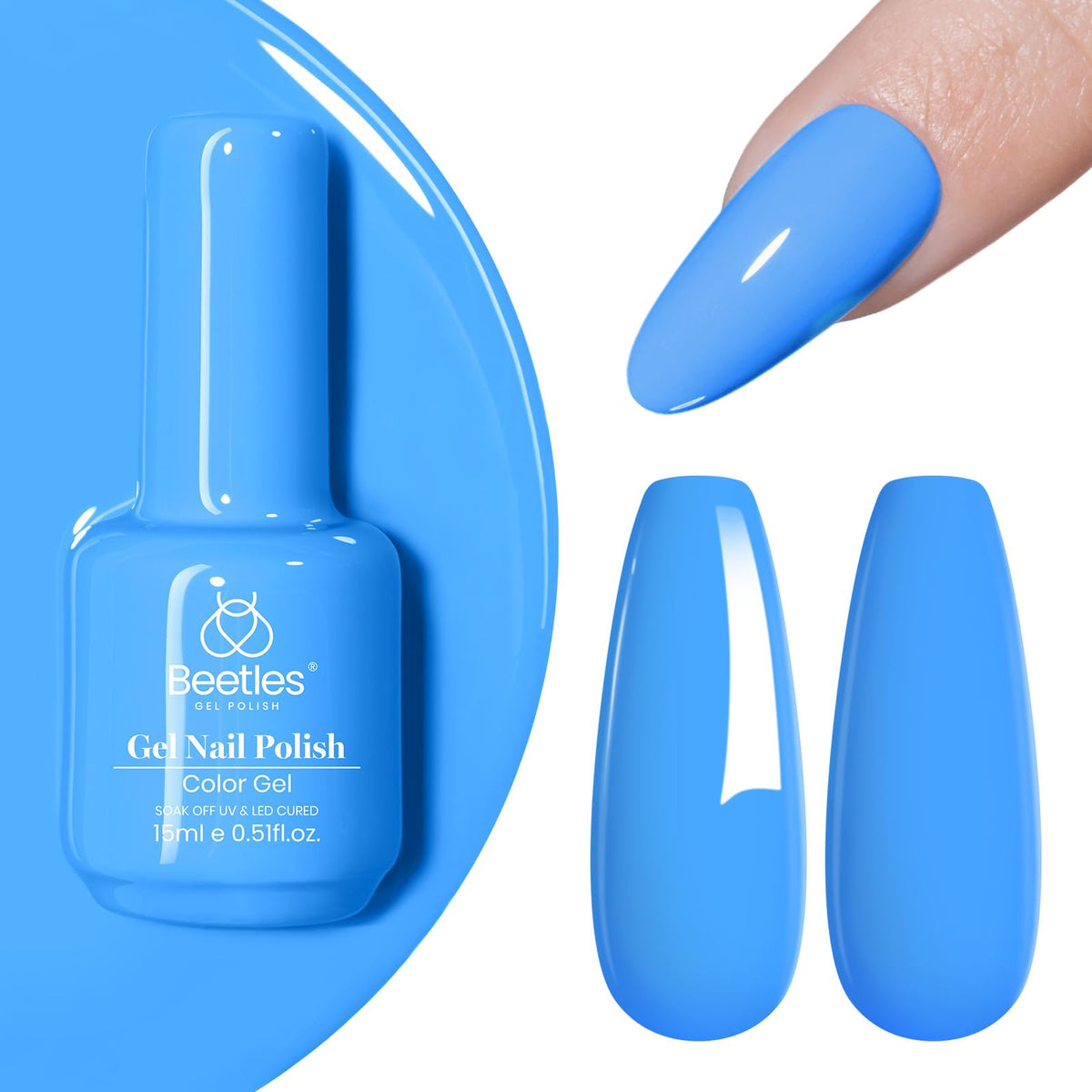 beetles Gel Polish Coastal Holiday Bliss 15ML bottle front view