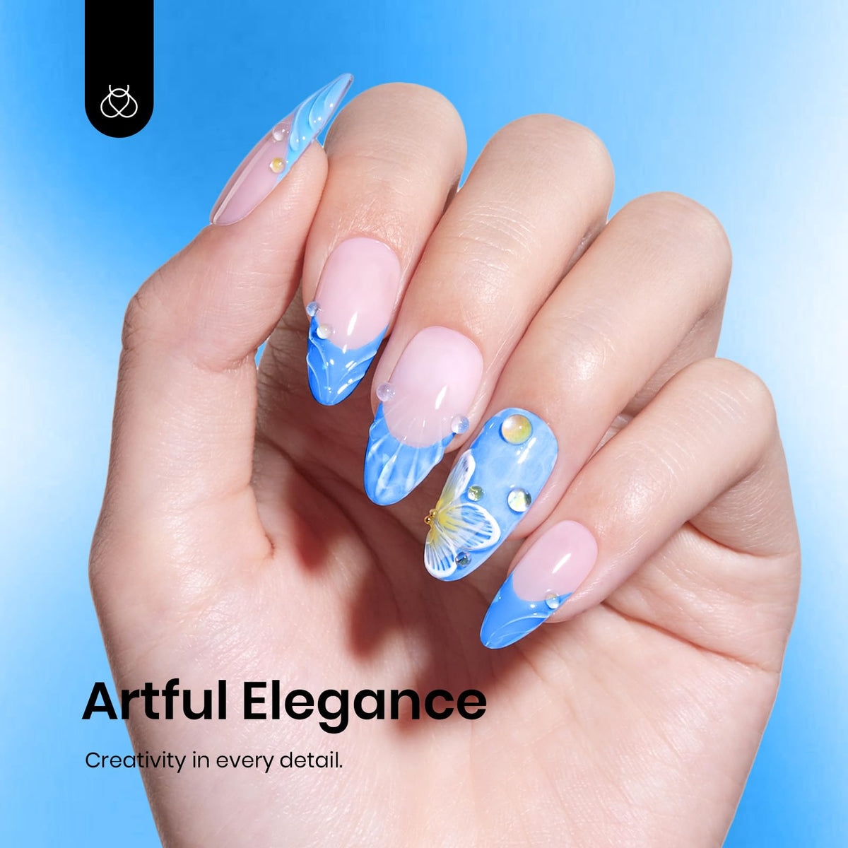 beetles Gel Polish Coastal Holiday Bliss 15ML bottle side view