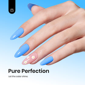 beetles Gel Polish Coastal Holiday Bliss applied on nails