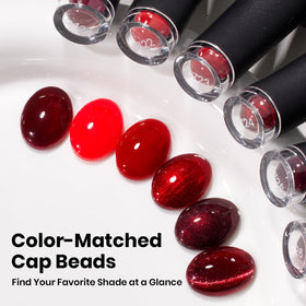 beetles Gel Polish deep berry red gel polish bottle