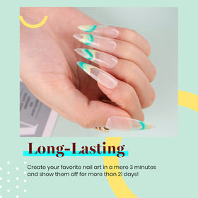 beetles Gel Polish Emerald Green Gel Nail Polish swatch on nail