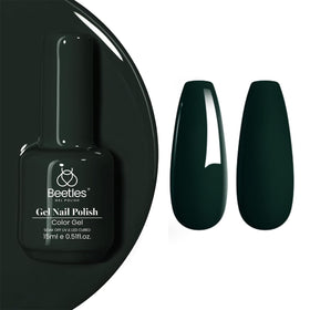 beetles Gel Polish Emma Emerald Green Gel Nail Polish 15ML front view