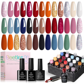 beetles Gel Polish Fall Gel Nail Polish Set 23Pcs with various colors