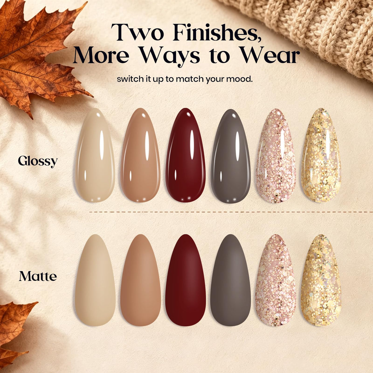 beetles Gel Polish Fall Gel Nail Polish Set in packaging