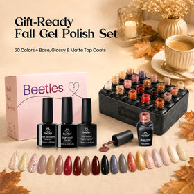 beetles Gel Polish Fall Gel Nail Polish Set in use on nails