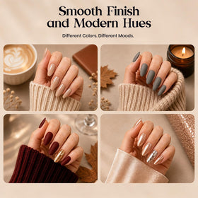 beetles Gel Polish Fall Gel Nail Polish Set with base and top coats