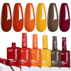 beetles Gel Polish Fall Gel Polish Set 6 colours front view
